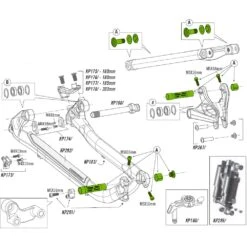 Cannondale KP288/BLK Link Hardware Kit For Trigger29 Alloy