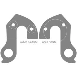 Ghost GRH-26bl / EZ1859 Derailleur Hanger - Black