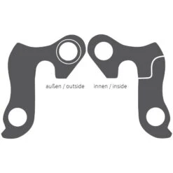 Ghost GRH-06bl / EZ1352 Derailleur Hanger - Black -ROCKSHOX Verkoopwinkel 132494 02 d 226349