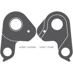 Ghost GHT-12-031 / EZ2037 Derailleur Hanger - SRAM & Shimano Standard - Grey