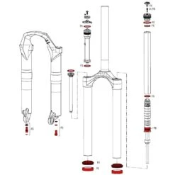 RockShox Service Kit Full Recon Silver Solo Air - 11.4018.015.000