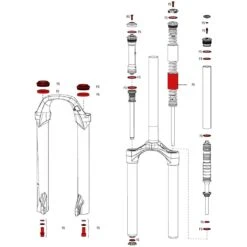 RockShox Service Kit Full XC30 A1-A3 / 30 Silver A1 - 11.4015.539.020
