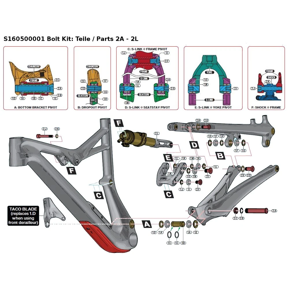 Specialized S160500001 Bolt Kit For Rhyme And Stumpjumper FSR 2015/16 3 Specialized S160500001 Bolt Kit For Rhyme And Stumpjumper FSR 2015/16