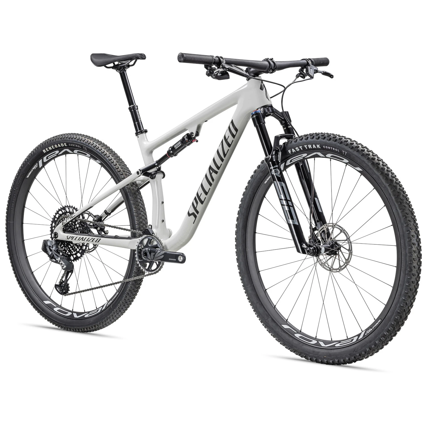 Specialized EPIC PRO - 29" Carbon Mountainbike - 2023 - Gloss Dune White / Dove Grey / Metallic Obsidian 6 Specialized EPIC PRO - 29" Carbon Mountainbike - 2023 - Gloss Dune White / Dove Grey / Metallic Obsidian - Afbeelding 4