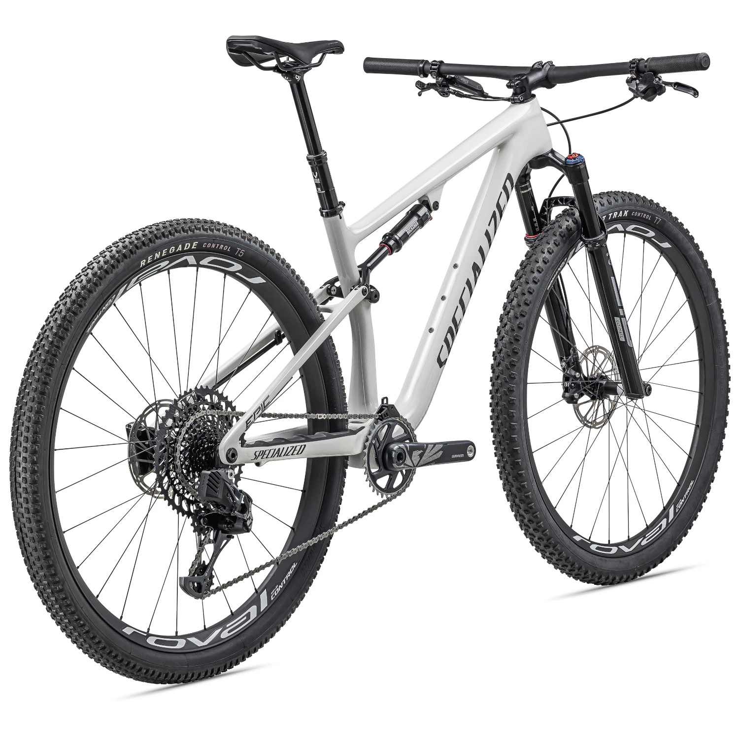 Specialized EPIC PRO - 29" Carbon Mountainbike - 2023 - Gloss Dune White / Dove Grey / Metallic Obsidian 5 Specialized EPIC PRO - 29" Carbon Mountainbike - 2023 - Gloss Dune White / Dove Grey / Metallic Obsidian - Afbeelding 3