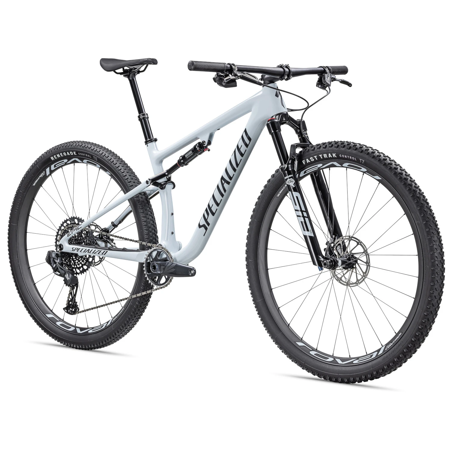Specialized EPIC EXPERT - 29" Carbon Mountainbike - 2023 - Gloss Morning Mist / Metallic Dark Navy 6 Specialized EPIC EXPERT - 29" Carbon Mountainbike - 2023 - Gloss Morning Mist / Metallic Dark Navy - Afbeelding 4