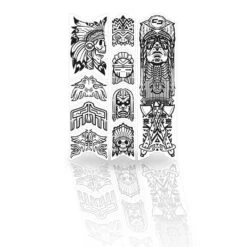 Unleazhed Frame Unscratch Bp01-S Frame Protection Tape Down Tube - Tatanka Black Glossy