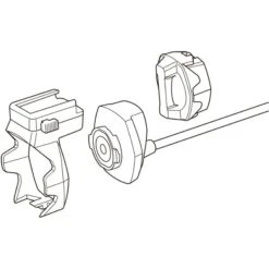 Cateye Cat Eye E-Bike Adapter Kit For Front Light GVolt 100 - Black -ROCKSHOX Verkoopwinkel cat eye e bike adapter kit black 4 1114678