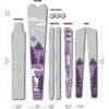 DYEDBRO Grinduro Gravel Beschermfolie Voor Het Frame - Purple Matte -ROCKSHOX Verkoopwinkel dyedbro frame protection kit grinduro gravel purple matte 1 1494135