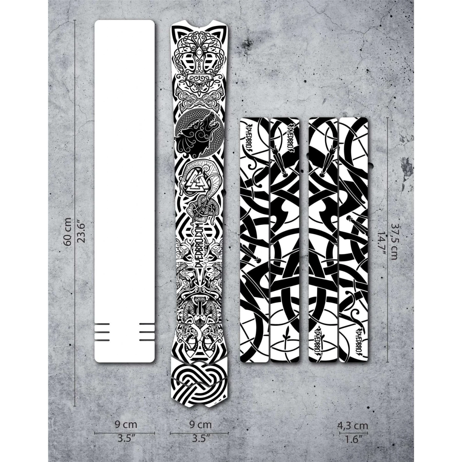 DYEDBRO Beschermfolie Voor Het Frame Viking - Black Matt 4 DYEDBRO Beschermfolie Voor Het Frame Viking - Black Matt - Afbeelding 2