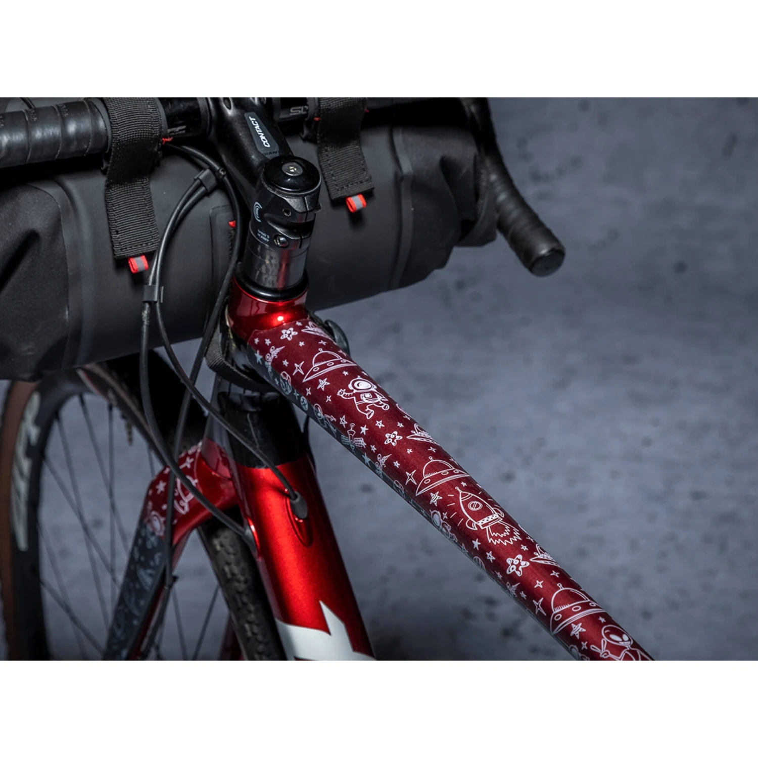 DYEDBRO Gravel Frame Protection Kit SPACE TRIP - White Matte 8 DYEDBRO Gravel Frame Protection Kit SPACE TRIP - White Matte - Afbeelding 6