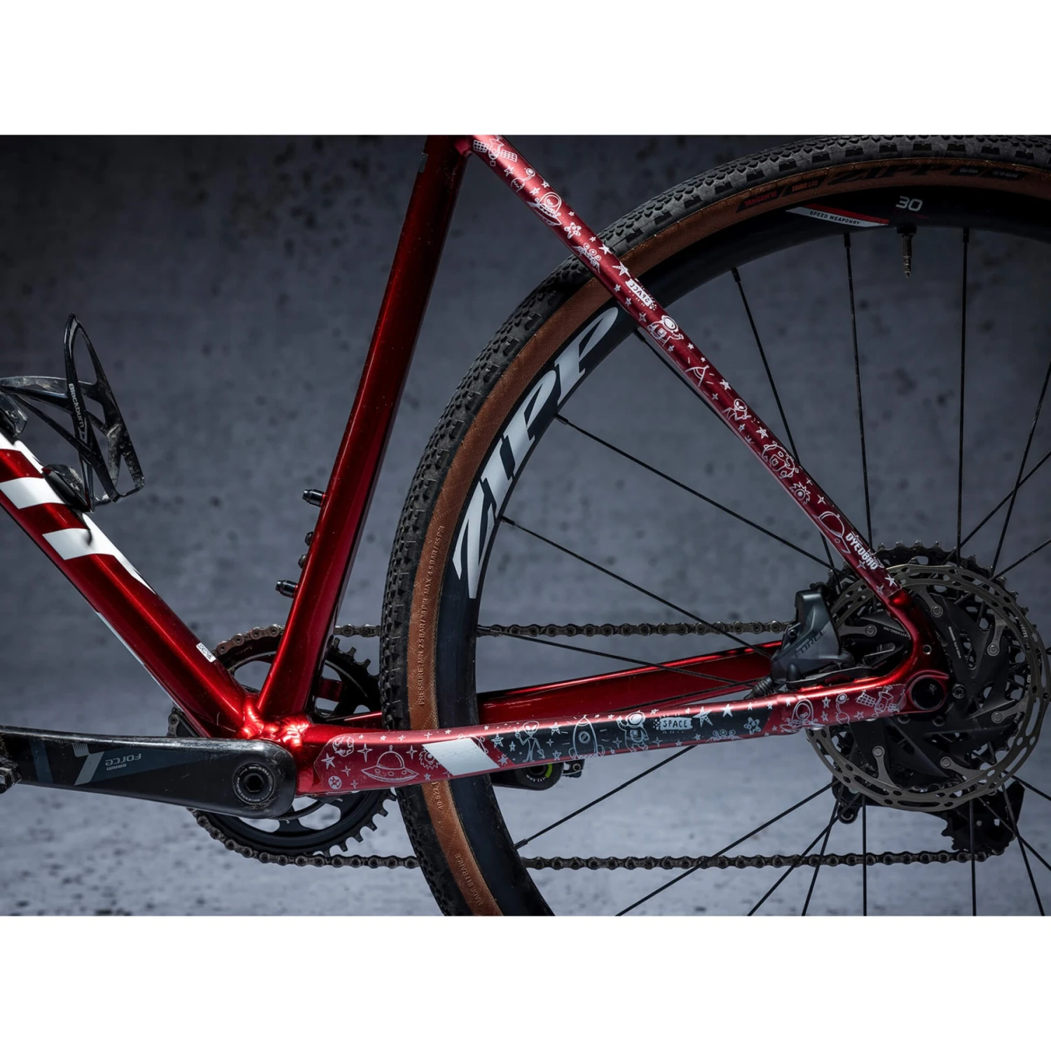 DYEDBRO Gravel Frame Protection Kit SPACE TRIP - White Matte 9 DYEDBRO Gravel Frame Protection Kit SPACE TRIP - White Matte - Afbeelding 7