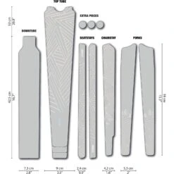 DYEDBRO Stay Free Gravel Beschermfolie Voor Het Frame - White Matte
