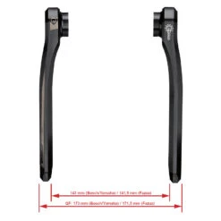 FSA KFX E-Bike Crankarmen Voor Bosch Gen 4 / Yamaha / Fazua - ISIS - CK-9011/IS - Zwart - B-Keus -ROCKSHOX Verkoopwinkel fsa kfx e bike crank arms ck 9011 3 986872 1