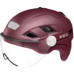 KED B-Vis X-Lite Helm - Dark Merlot Matt