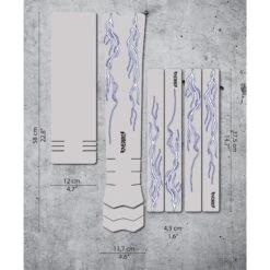 DYEDBRO Frame Protection Kit Lightning E-BIKE - Blue Matte -ROCKSHOX Verkoopwinkel lightning blue ebike kit 1223992