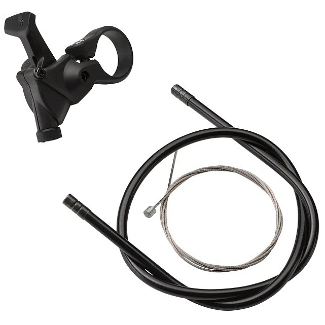 RockShox Judy Silver TK Remote Solo Air 27.5" Suspension Fork - 120mm - 42mm Offset - 1 1/8" - QR - Gloss Black 4 RockShox Judy Silver TK Remote Solo Air 27.5" Suspension Fork - 120mm - 42mm Offset - 1 1/8" - QR - Gloss Black - Afbeelding 2