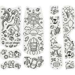 Rie:sel Design Kids:tape Beschermfolie Voor Het Frame - Kiddo Doodle Black -ROCKSHOX Verkoopwinkel riesel design kidstape reflective frame sticker set kiddo doodle black 11 1475239
