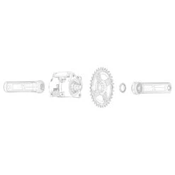 Rotor EKAPIC Crank Arms - EMTB | ISIS - For Brose Mag (QF 184 Mm) / Fazua Evation (QF 169 Mm) -ROCKSHOX Verkoopwinkel rotor ekapic crankset for fazua brose construction 1258631