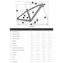 SCOTT ASPECT 750 - 27.5" Mountainbike - 2023 - 290251 - Grey -ROCKSHOX Verkoopwinkel scott aspect 700 geo 1421775 4