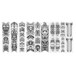 Unleazhed Frame Unscratch Bp01-F Frame Protection Tape - Empire Black Glossy