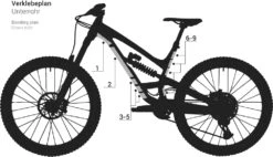 Unleazhed Frame Unscratch Bp01-F Frame Protection Tape - Empire Black Glossy -ROCKSHOX Verkoopwinkel unleazhed bp01 empire g 1022116